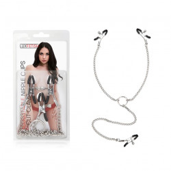 Lux Fetish 可調式乳頭夾連陰蒂夾