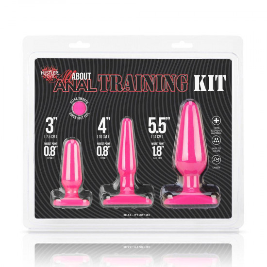 Hustler 後庭訓練套裝 - 粉紅