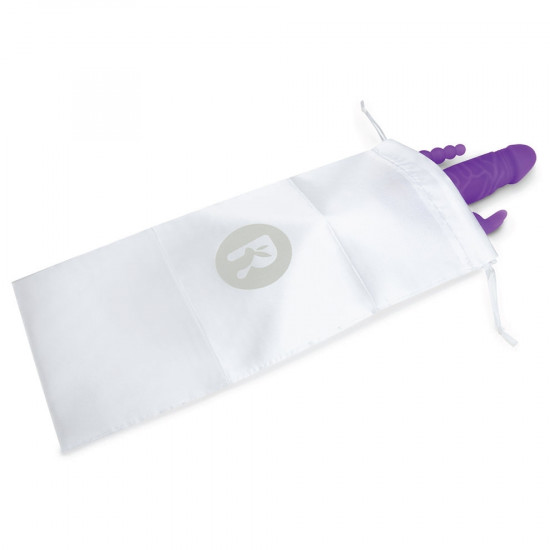 Rabbit Essentials 雙重震動棒連後庭拉珠 Slim
